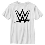 Boys WWE Black Logo Graphic Tee White Medium