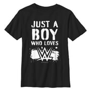 Boy's WWE Boy Who Loves Wrestling Graphic T-Shirt