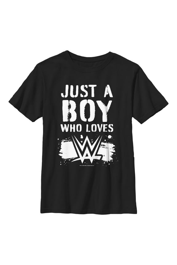 Boy's WWE Boy Who Loves Wrestling Graphic T-Shirt