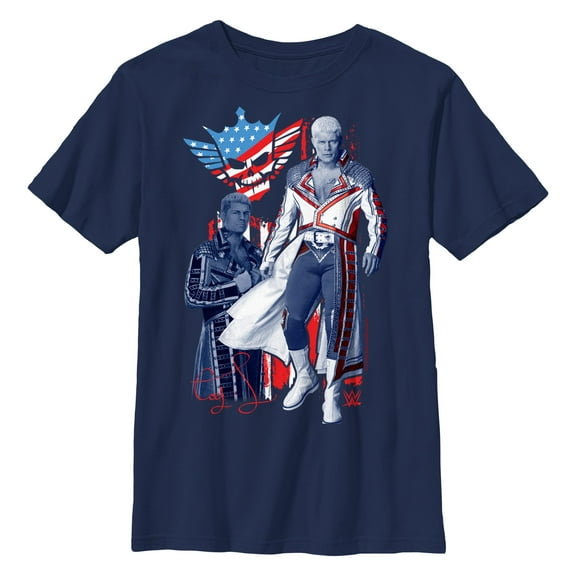 Boy's WWE Cody Rhodes Patriotic Pose  Graphic T-Shirt