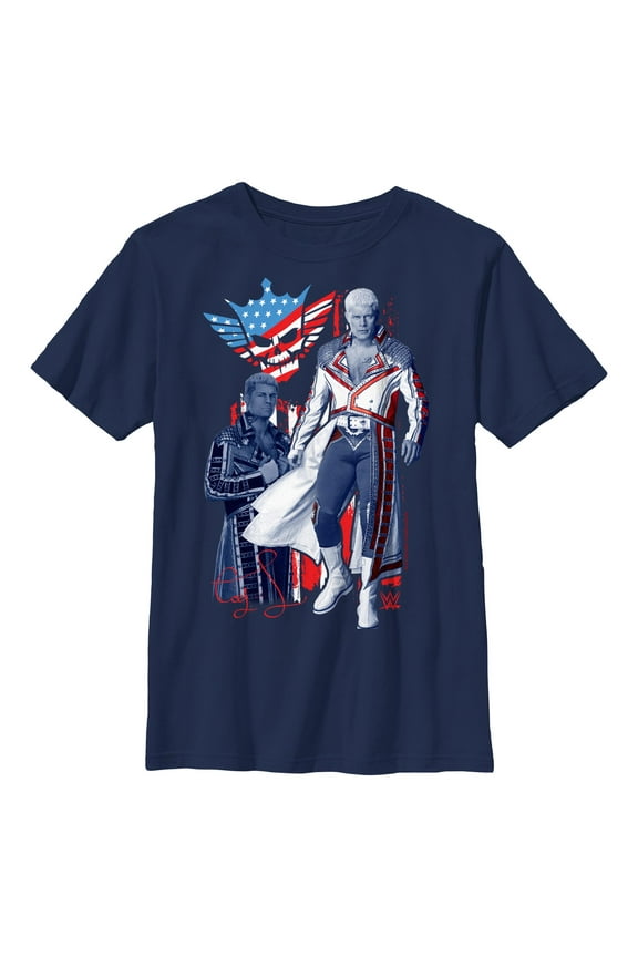 Boy's WWE Cody Rhodes Patriotic Pose Graphic T-Shirt
