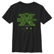 Boys WWE DX Generation Green Logo Graphic Tee Black Small