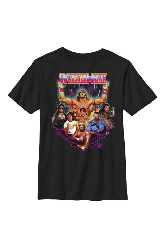 Boys' Husky WWE Futuristic WrestleMania Team  Graphic T-Shirt