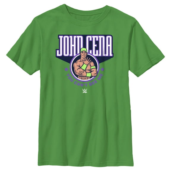 Boy's WWE John Cena You Can't See Me Graphic Tee Kelly Green Medium