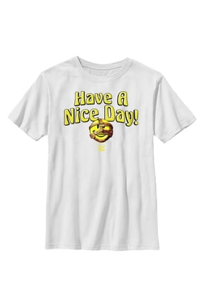 Boy's WWE Mankind Have a Nice Day Logo Graphic Tee White X Small