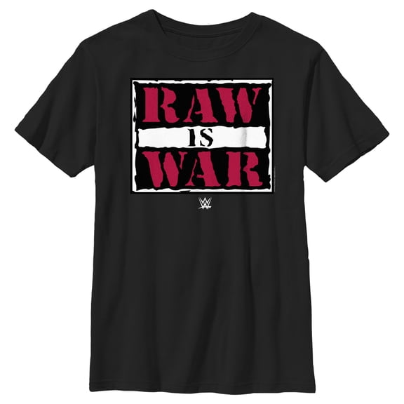 Boy's WWE Raw is War Graphic Tee Black Small