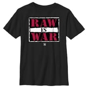 Boys WWE Raw is War Graphic Tee Black Small