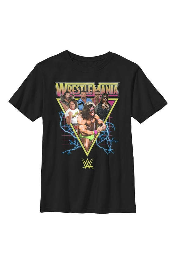 Boy's WWE Retro Wrestlers Triangle Graphic T-Shirt