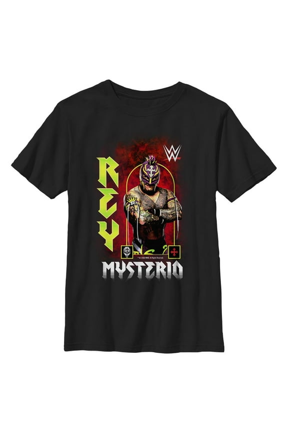 Youth Mad Engine  Black Rey Mysterio Profile T-Shirt