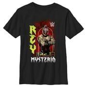 Boy's WWE Rey Mysterio Poster  Graphic Tee Black Medium