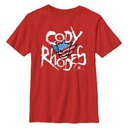 Boy's WWE Rhodes Skull Logo Graphic T-Shirt