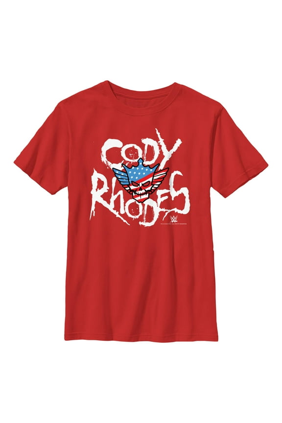 Boy's WWE Rhodes Skull Logo Graphic T-Shirt