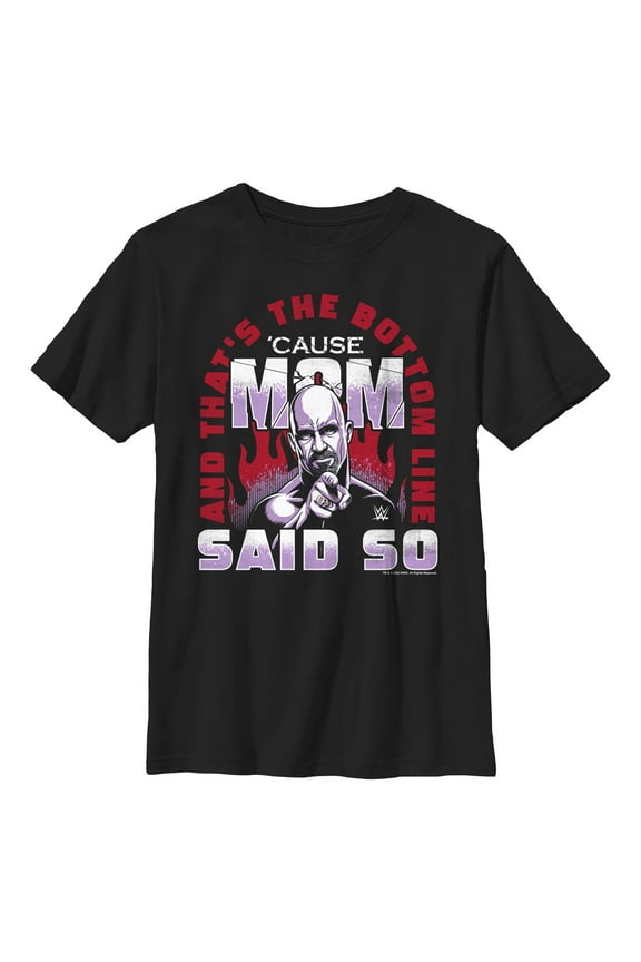 Boy's WWE Steve Austin Cause Mom Said So Graphic T-Shirt