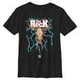 thumbnail image 1 of Boy's WWE The Rock Electric Bull Logo Graphic Tee Black Large, 1 of 5