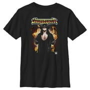 Boy's WWE Undertaker Flames Graphic Tee Black Small