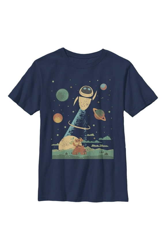 Boy's Wall-E Duo in Space Graphic T-Shirt
