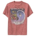 thumbnail image 1 of Boy's Wall-E Journey Into Space Performance Graphic Tee Red Heather Small, 1 of 4