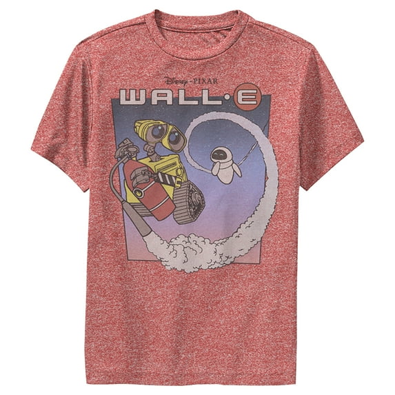 Boy's Wall-E Journey Into Space Performance Graphic Tee Red Heather Small