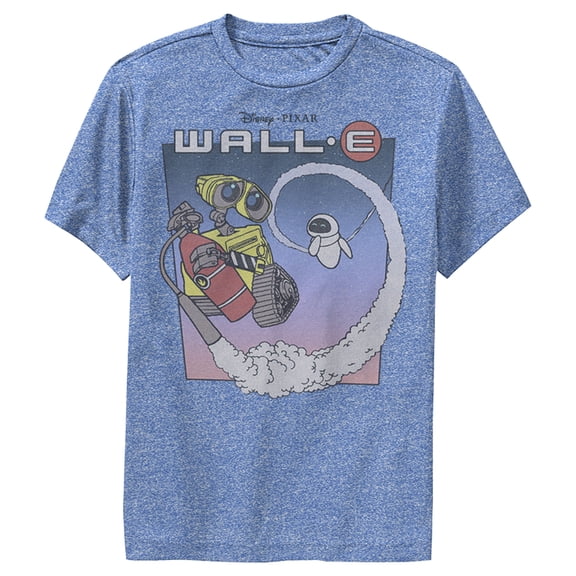 Boy's Wall-E Journey Into Space Performance Graphic Tee Royal Blue Heather Small