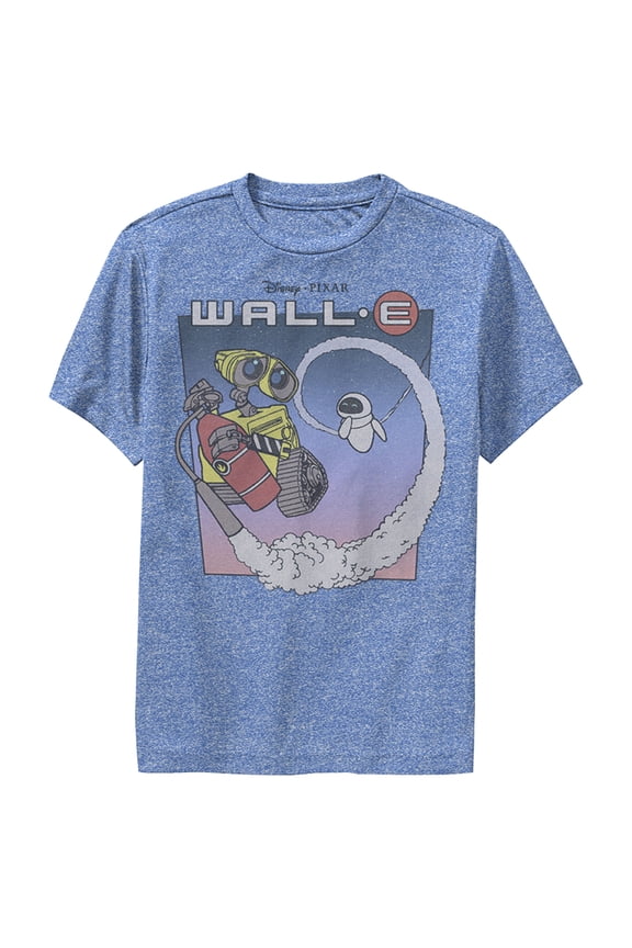 Boy's Wall-E Journey Into Space Performance Graphic Tee Royal Blue Heather Small
