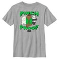 thumbnail image 1 of Boy's We Bare Bears St. Patrick's Day Pinch Proof Graphic Tee Athletic Heather Small, 1 of 5