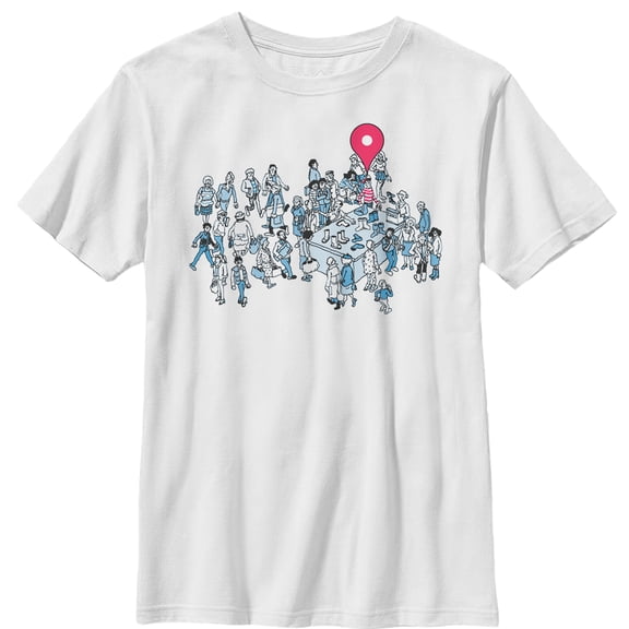 Boy's Where's Waldo Location Found  Graphic Tee White X Small