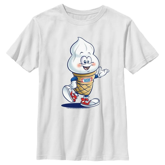 Boy's Wienerschnitzel Ice Cream Cone Mascot Graphic T-Shirt