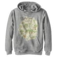 thumbnail image 1 of Boy's Winnie the Pooh 100 Acre Woods Map  Pull Over Hoodie Athletic Heather Large, 1 of 4