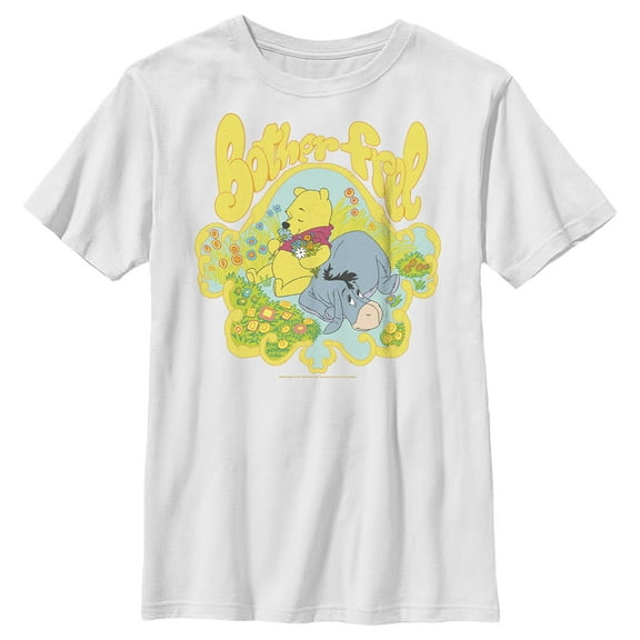 Boy's Winnie the Pooh Bother Free Graphic Tee White X Small