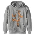 thumbnail image 1 of Boy's Winnie the Pooh Bouncing Smiling Tigger Pull Over Hoodie Athletic Heather Large, 1 of 4