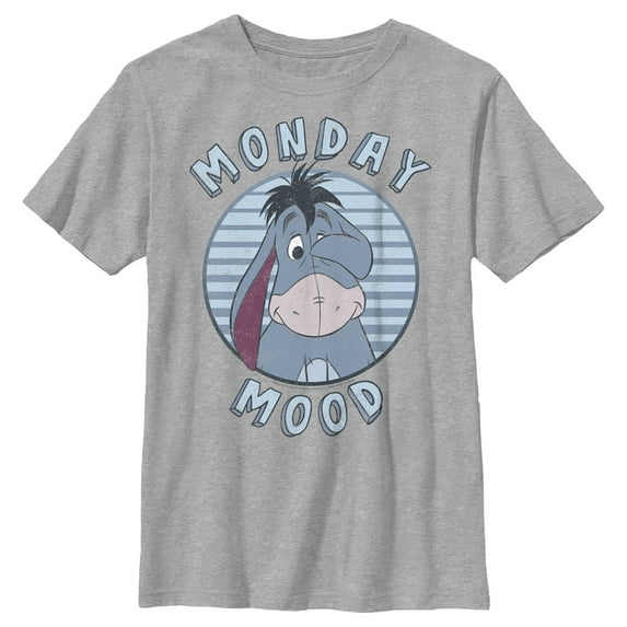 Boy's Winnie the Pooh Eeyore Monday Mood Graphic Tee Athletic Heather Small