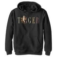 thumbnail image 1 of Boy's Winnie the Pooh Tigger Colorful Script Pull Over Hoodie Black Small, 1 of 4