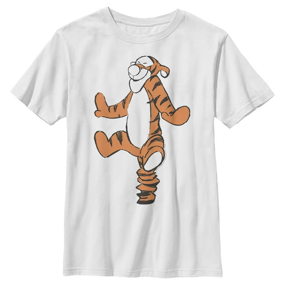 Boy's Winnie the Pooh Tigger  Graphic Tee White Small