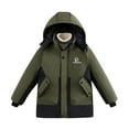 thumbnail image 1 of Boy's Winter Coat Waterproof Windproof Boys Ski Jacket Insulated Quilted Coat with Hood Thermal Outerwear ( 6-13Y), 1 of 8