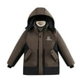 thumbnail image 1 of Boy's Winter Coat Waterproof Windproof Boys Ski Jacket Insulated Quilted Coat with Hood Thermal Outerwear ( 6-13Y), 1 of 6