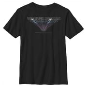 Boys Wonder Woman 1984 Logo Retro Effect Graphic Tee Black Small