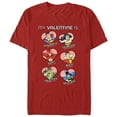 thumbnail image 1 of Boy's Wonder Woman 1984 Valentines Graphic Tee Red X Small, 1 of 4