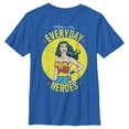thumbnail image 1 of Boy's Wonder Woman Moms Are Everyday Heroes  Graphic Tee Royal Blue Large, 1 of 5
