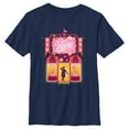 thumbnail image 1 of Boy's Wonka Candy Factory Logo Graphic Tee Navy Blue Small, 1 of 4