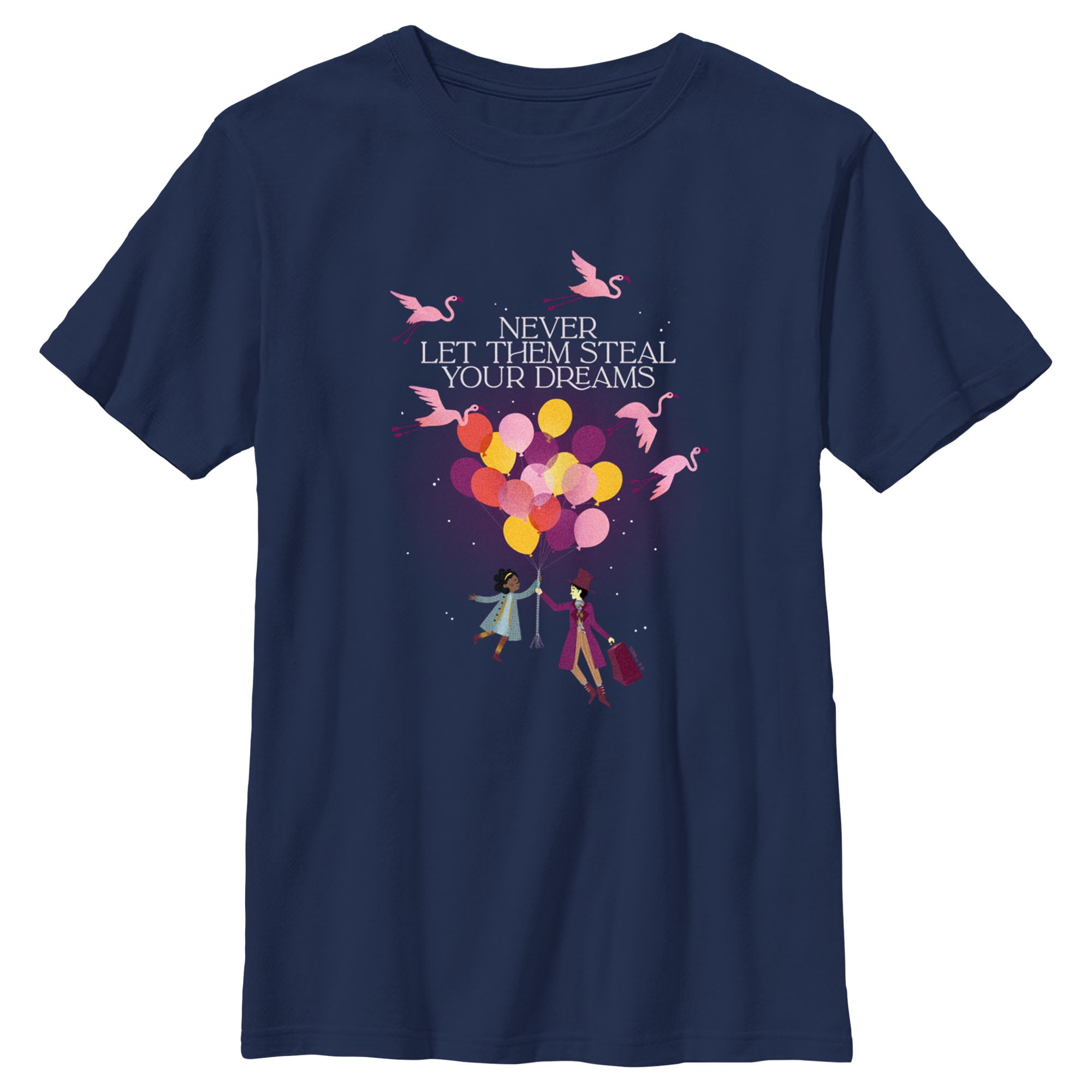 Small Navy Blue Cotton Boys' Graphic Round Neck T-Shirt
