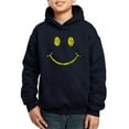 thumbnail image 1 of Boy's Word Art Hooded Sweatshirt - Be Happy Smiley Face, 1 of 2