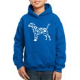 thumbnail image 1 of Boy's Word Art Hooded Sweatshirt - Dog Paw Prints, 1 of 2