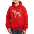 thumbnail image 1 of Boy's Word Art Hooded Sweatshirt - Dog Paw Prints, 1 of 2