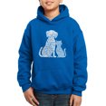 thumbnail image 1 of Boy's Word Art Hooded Sweatshirt - Dogs and Cats, 1 of 2