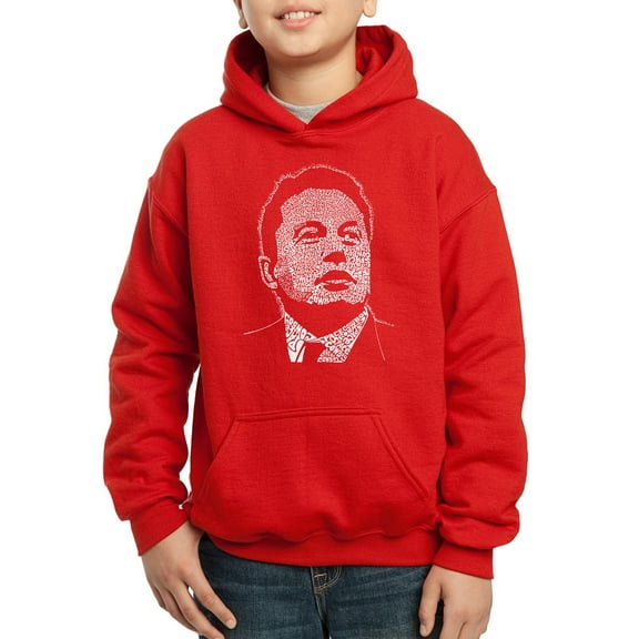 Boy's Word Art Hooded Sweatshirt - Elon Musk