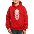 thumbnail image 1 of Boy's Word Art Hooded Sweatshirt - Guitar Head Music Genres, 1 of 2