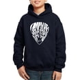 thumbnail image 1 of Boy's Word Art Hooded Sweatshirt - Guitar Pick, 1 of 2