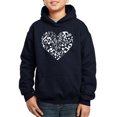 thumbnail image 1 of Boy's Word Art Hooded Sweatshirt - Heart Notes, 1 of 2