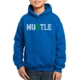 thumbnail image 1 of Boy's Word Art Hooded Sweatshirt - Hustle, 1 of 2