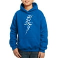 thumbnail image 1 of Boy's Word Art Hooded Sweatshirt - Lightning Bolt, 1 of 2
